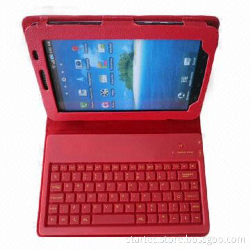 Bluetooth 3.0 Keyboard for 7-inch Samsung Galaxy P6200, Built-in P6200 Leather Case